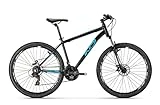 Conor Indi 27 18 AZ Bicicleta, Adultos Unisex, Negro/Azul, 27.5''