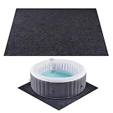 Colchoneta inflable para bañera de hidromasaje,Almohadilla absorbente absorbente para suelo de bañera de hidromasaje - Cojín de protección para suelo de piscina de spa absorbente de agua de 74 Woyufen