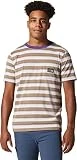 Mountain Hardwear Pase de paseo estándar para hombre, S/S, Trail Dust West Coast Stripe, XXL