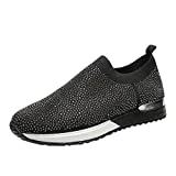 Zapatos de plataforma para mujer, color negro, clásicos, informales, antideslizantes, deportivos, ligeros, de secado rápido, zapatos de verano, Negro , 42 EU