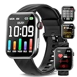 Reloj Inteligente Hombre y Mujere con Monitoreo de Glucosa en Sangre/ECG, 1.96' Smartwatch con Llamadas, 24/7 Pulsómetro y Monitor Sueño, 150+ Modos Deportivos IP68 Impermeable iOS Android