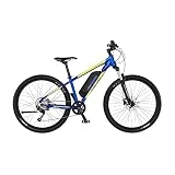 Fischer Montis 2.1 Junior montaña niños | RH Bike con Motor Trasero 45 NM | batería 48 V, Bicicleta eléctrica | MTB, Azul Brillante, Rahmenhöhe 38 cm