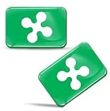 SkinoEu 2 x 3D Gel Pegatinas Bandera de Lombardía Región Lombarda Italia para Coche Moto Bicicleta Tuning F 242