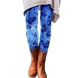 YANFJHV Mujeres personalizadas mariposas impresión de cintura alta leggings correr pilates entrenamiento suave yoga pantalones deportivos leggings para mujer, E, L