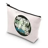 MYSOMY Broadway - Bolsa de maquillaje musical inspirada en el bosque para fanáticos del teatro musical, bolsa con cremallera, Bolsa de brujas, Morden