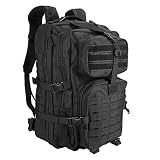 ProCase Mochila Táctica Militar 42L, Paquete de Asalto MOLLE de Gran Capacidad, Bolsa de Emergencia de 3 Días para Caza Senderismo Acampada y Actividad al Aire Libre –Negro