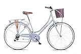 Wildtrak - Bicicleta de Ciudad, Adulto, 700C, 6 Velocidades, Cambios Shimano - Gris