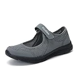 Y23-K Style - Zapatos de moda para mujer, sandalias de verano, zapatos deportivos para correr, fitness, gris oscuro, 49