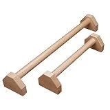 Soportes de madera para flexiones, barras con mancuernas, gimnasio en casa, entrenamiento, equipo de ejercicios para piso para hombres y mujeres, entrenamiento de fuerza, 1 par