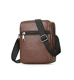 SKIMT Bolso cruzado de piel sintética para hombre, bolso impermeable para hombre, bolso cruzado de hombro, bolso casual para hombre