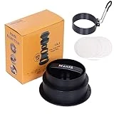 4en 1 Prensa de Hamburguesas+150 Papel Antiadherente+1 Molde de Huevo Frito,4.5''Burger Press,4 Formatos Rellenas y XXL, Para Prensar Carne Picada,BBQ,Barbacoa o Parrill,Cocina-Negro