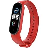 M5 - Reloj inteligente con pantalla de 1,1 pulgadas, AMOLED para hombre y mujer, podómetro, pulsómetro, control de notificaciones de calorías, presión de la sandía, impermeable, Bluetooth