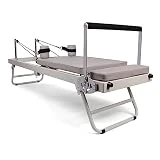 UIHECTA MáQuina Reformadora De Pilates, Equipo De MáQuina De Pilates Plegable para Casa, Adecuado para Principiantes Y Usuarios Intermedios