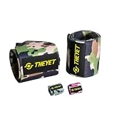 THEYET Muñequeras Deportivas Gym (1 par) Camo para Cross Training y Fitness | Hombre y Mujer | Protecciones de Muñecas Powerlifting Calistenia Halterofilia Crossfit Barras | Wrist Wraps (Verde)