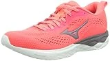 Mizuno Wave Revolt 2 (W), Zapatillas de running Mujer, Fiery Coral 2 Metallic Gray Quite Shade, 40 EU