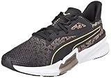 PUMA PWRFrame TR Safari Glam Wns, Zapatillas de gimnasio, Mujer, Puma Black-Desert Tan, 37 EU