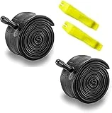 ZUKKA Cámara de Bicicleta, Pack de 2 Cámaras de Bicicleta (20'/24'/26'/27.5'/29”) para MTB Mountain Road Bicicleta Tubos de Recambio-Fit Schrader y Presta Valve
