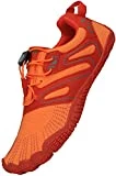 SAGUARO Zapatos Descalzos Mujer Respirable Zapatillas Hombre Minimalistas Barefoot Zapatillas de Trail Running Zapatos para Correr Playa de Arena Interior, Naranja 38