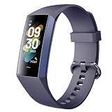 findtime Reloj de fitness para hombre y mujer, monitor de salud, medición de la presión arterial, reloj inteligente, podómetro, sin aplicación ni teléfono móvil, reloj de pulsómetro, pantalla táctil,