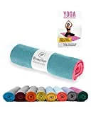 NirvanaShape  Toalla de Yoga Antideslizante | Toalla de Hot Yoga con Botones Antideslizantes | Toalla de Yoga higiénica de Microfibra [ 185 x 63 cm ]