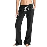 2023 Pantalones Mujer Pantalón Largo Algodón y Lino Casual Fiesta Elegante Primavera Verano Suelto Bolsillo Pantalón Original Casual Fiesta Playa con Bolsillos y Pantalones de Cómodos