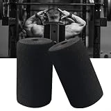Rodillos de espuma para pies para extensión de piernas, material de espuma cómodo y duradero, ideal para banco de pesas y máquinas de gimnasio, 2 unidades (220 x 75 x 22 mm)