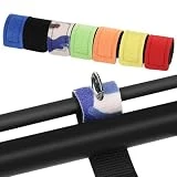 JJWUYUE Correas para cañas de pescar, 7 unidades, correa elástica para cañas de pescar, correa elástica para cañas de pescar, cinta de velcro ajustable con hebilla para manojos de cañas de pescar, 25