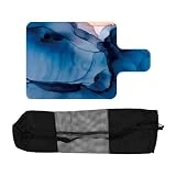 LOVIVER Pilates Reformer Mat Pilates Reformer Cover Gamuza Goma Profesional Antideslizante Suave Pilates Reformer Pad para Entrenamiento de, Azul