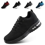 Hitmars Zapatillas Running Hombre Deportivas Mujer Zapatillas de Deporte Correr Caminar Hombre Sneaker Running Negro EU 45