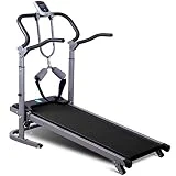 Cintas de Correr Plegables Cintas de Correr, Cinta de Correr mecánica Plegable, Máquina para Caminar pequeña Ultra silenciosa para Equipos de Ejercicios en el hogar, Elevación de pasamanos