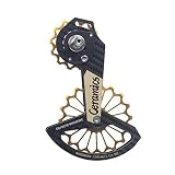 Juego de ruedas de polea de cerámica para bicicletas de 13-18T, fibra de carbono, guía de desviador trasero, pieza de bicicleta para polea de desviador trasero, 13t 18t, sistema de rueda de polea de
