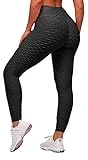 Memoryee Leggings Mujer Push Up Mallas Anticeluliticos Pantalones Deportivos Fitness Suaves Elásticos Cintura Alta Barriga Control Talla Extra Leggins Yoga/Black/M
