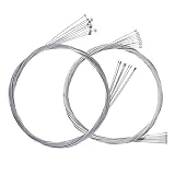 Metdek 10 pcs 2m Cable de Cambio de Bicicletas, Cable interno de frenado para bicicleta de 10 x 1,75 m, Cables para Bicicletas de montaña de Carretera, Plegables, etc.