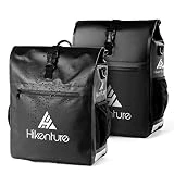 HIKENTURE Bolsa para Bicicleta de 20 L – [Paquete de 2 Unidades] – Bolsa Impermeable – Bolsa para Bicicleta – Bolsa Trasera portaequipajes para portaequipajes – Bolsa para portaequipajes
