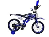 Genérico Bicicleta Motobike 16″ - Niño Niño Niño 4/8 Años - Azul