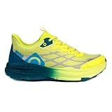 Izas - Zapatillas de Trail Running para Hombre - Deportivas con Suela Alta - Cierre de Cordones - Puntera y Talonera Reforzadas - Elásticas, Ligeras y Resistentes - Eagle Amarillo Neón - Talla 41