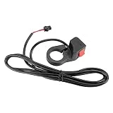 Dilwe Interruptor de Manillar para Scooter, Motocicleta Universal de PVC Interruptor de Encendido/Apagado del Manillar de 22,5 mm Interruptor basculante de Bicicleta eléctrica(PVC, 22,5 mm)