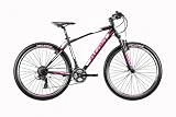 Atala Starfighter - Bicicleta de montaña modelo Lady 2020 de 27,5 pulgadas VB, 21 velocidades, tamaño M de 18 pulgadas, 165 cm a 180 cm, color negro y fucsia