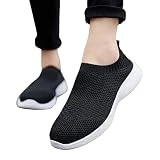 Dasongff Zapatillas de deporte para mujer, antideslizantes, transpirables, cómodas, planas, antideslizantes, para mujer, fitness, caminar, zapatillas de deporte al aire libre