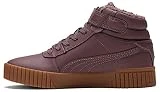 PUMA Tenis Carina 2.0 Mid para mujer, Dusty Plum Silver Gum, 41 EU