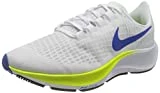 NIKE Air Zoom Pegasus 37, Zapatillas para Correr Hombre, White Racer Blue Cyber Black Pure Platinum, 46 EU