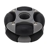 Rueda Omnidireccional de 48 Mm, Fácil de Instalar Reemplazo de Rueda Omnidireccional Flexible Alta Estabilidad de Carga Nylon PE Duradero con Acoplamientos para la Industria