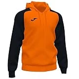 Joma Academy IV Sudadera con Capucha, Hombre, Naranja-Negro, L