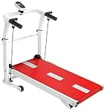 Cinta de Correr Deportiva para Uso doméstico, Plegable, Unisex, Carga máxima 100 KG, Panel de Instrumentos multifunción con cordón elástico