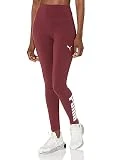 PUMA Mallas con Logotipo atlético (Disponible en Tallas Grandes) Leggings, Jaspe Oscuro Blanco Ah23, L para Mujer