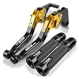 Palanca de freno de bicicleta Accesorios Para HON-DA VFR1200F VFR 1200 F 2010 2011 2012 2013 2014 2015 2016 Palancas De Embrague De Freno Empuñaduras De Mano Para Motocicleta Extremos De Agarre ( Colo