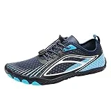 LOIJMK Par de zapatos de dedo del pie, suela suave, antideslizantes, zapatos descalzos para hombre y mujer, color rosa, botas de exterior, ligeras, transpirables, zapatos informales, informales,