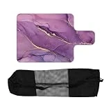 Amagogo Estera reformadora de Pilates, estera de Pilates para entrenamiento, estera antideslizante, equipo de máquina de Pilates, toalla para entrenamiento de, púrpura