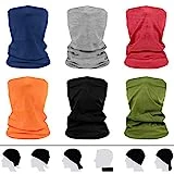 flintronc Pañuelos Cabeza Elástica,6 Piezas Multifunción Bufand Bandana con 6 Colores, Resistente al Viento Transpirable, Protección UV Tubular Pañuelo para El Cuello para Ciclismo, Senderismo