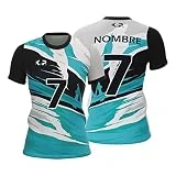 Equipación Deportiva de Voleibol Personalizada. Unisex niños y Adultos. Solo Camiseta. Personaliza con tu Nombre, Escudo y número. Diferentes Modelos y Colores. (Modelo 6)